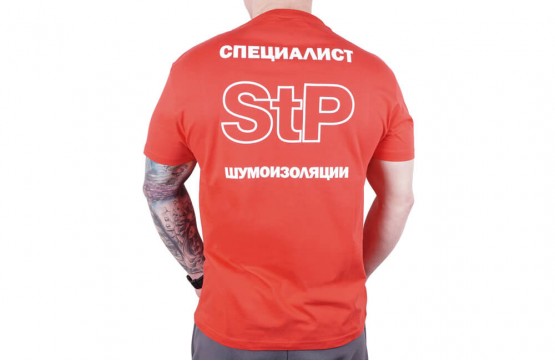 Футболка STP Мир 1 (красная, размер M) Футболка STP Мир 1 (красная, размер M)